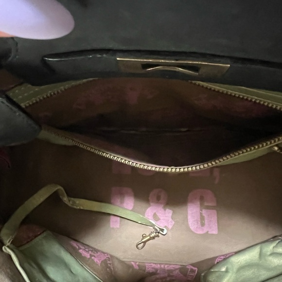 COPY - Juicy Couture Large Leather Satchel with Logo Engraved Throughout. - Picture 14 of 15